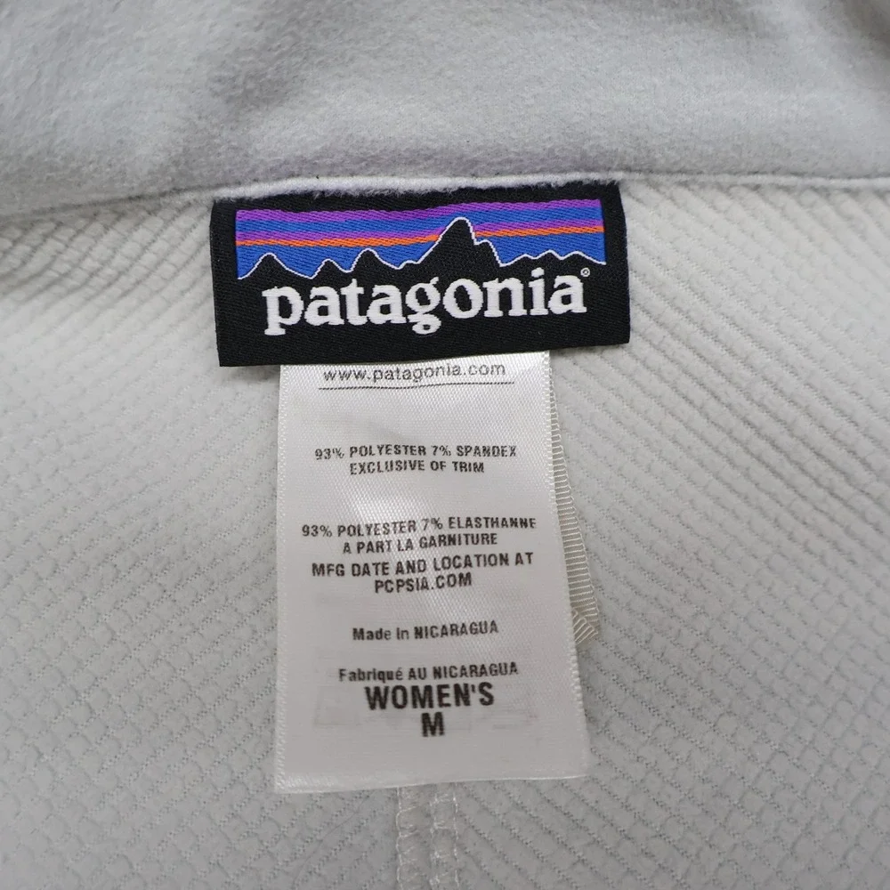 Patagonia Adze Vest Womens Medium White Polartec Athleisure Stretch Outdoor LOGO